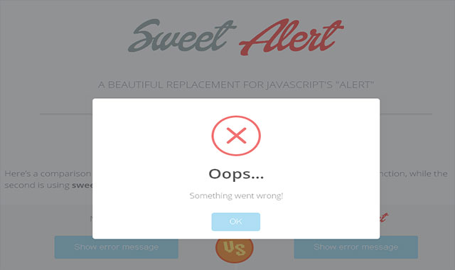 SweetAlert-js超酷消息警告框插件